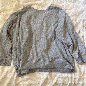 H&M Gray Crew Neck Sweater Soft Cotton Blend
